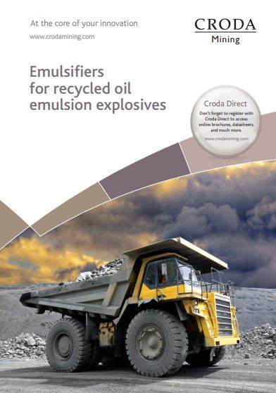 Emulsifiers  for recycled oil  emulsion explosives cover image